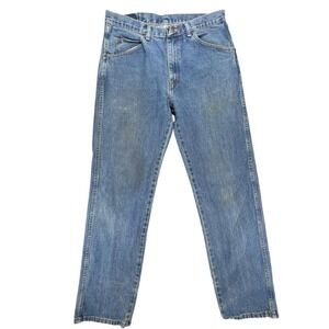 Wrangler Authentic Jeans Mens‎ 33x32 Blue Denim Pants Comfort Fit